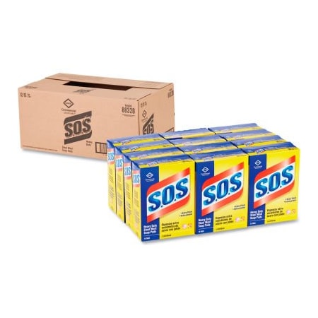 Clorox S.O.S Steel Wool Soap Pad, 180 Pads - 88320 COX88320CT****